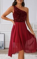 rochie roșie elegantă